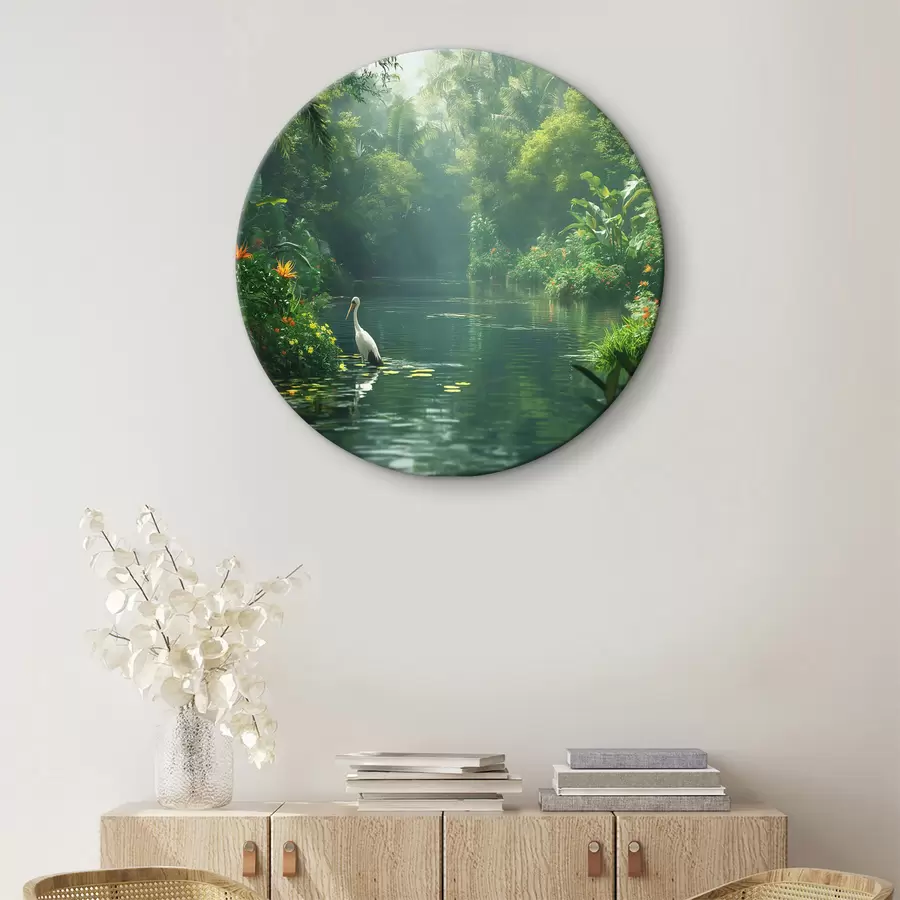 carta da parati Un lago in una foresta tropicale nr. r38091