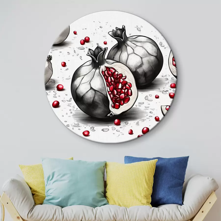 carta da parati Un melograno tagliato a metà nr. r38119