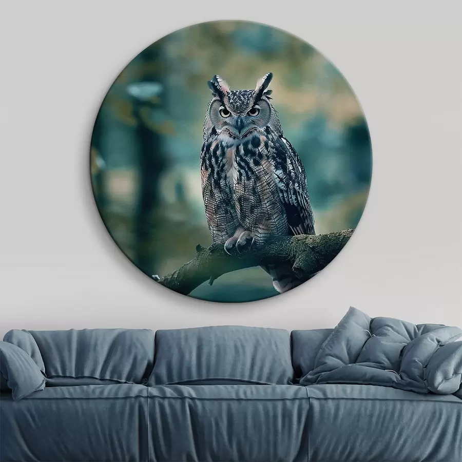 carta da parati Un gufo seduto su un ramo nr. r38249