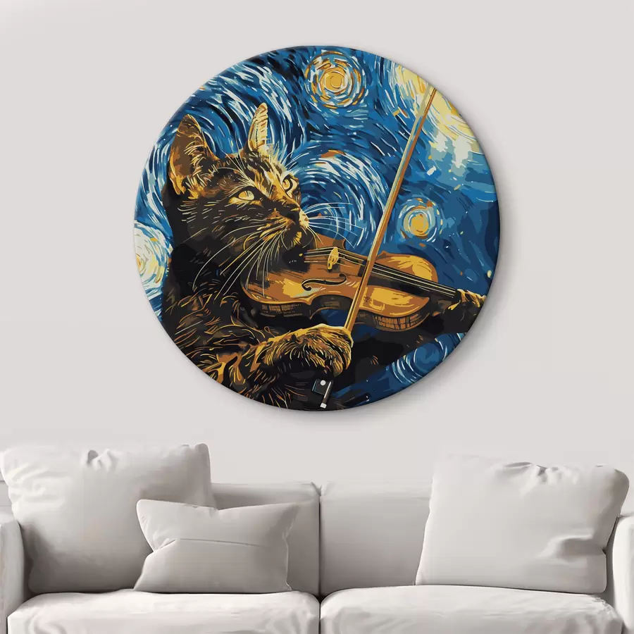 carta da parati Gatto che suona il violino nr. r38265