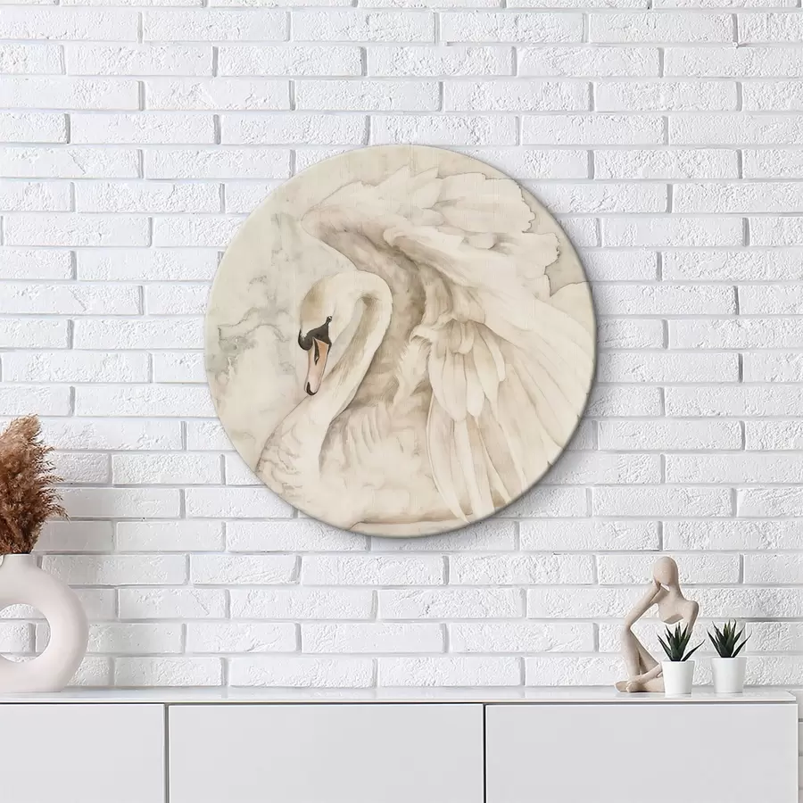 carta da parati Cigno bianco con ali nr. r38296