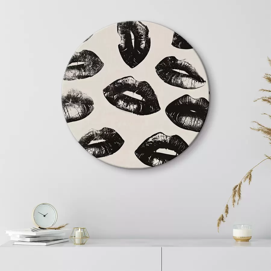 carta da parati Gruppo di impronte di labbra nr. r38416