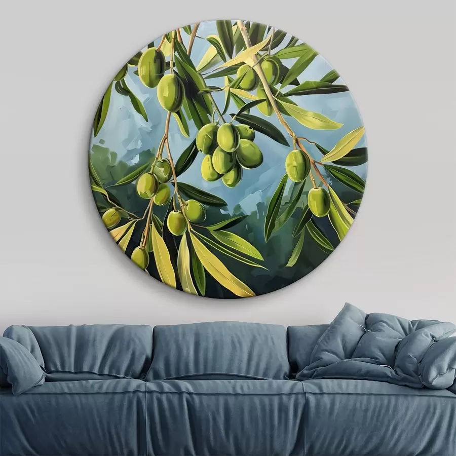 carta da parati Frutti verdi sull'albero nr. r38418