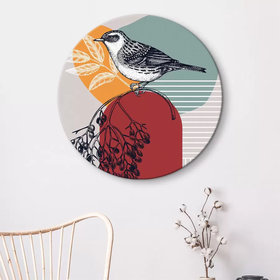 carta da parati Uccello su un ramo nr. r38443