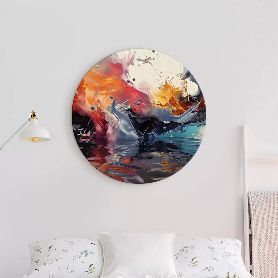 carta da parati Vernice colorata che schizza acqua nr. r38456