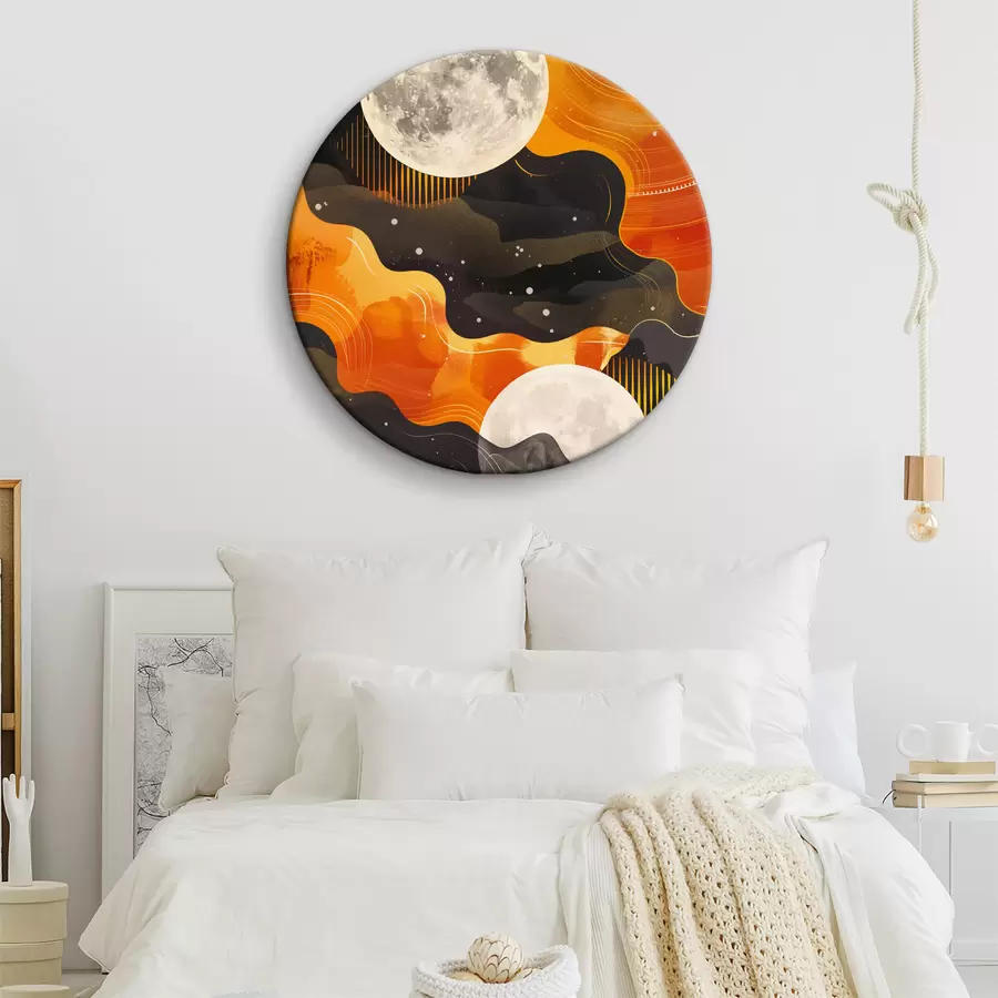 carta da parati Luna e nuvole nel cielo nr. r38522