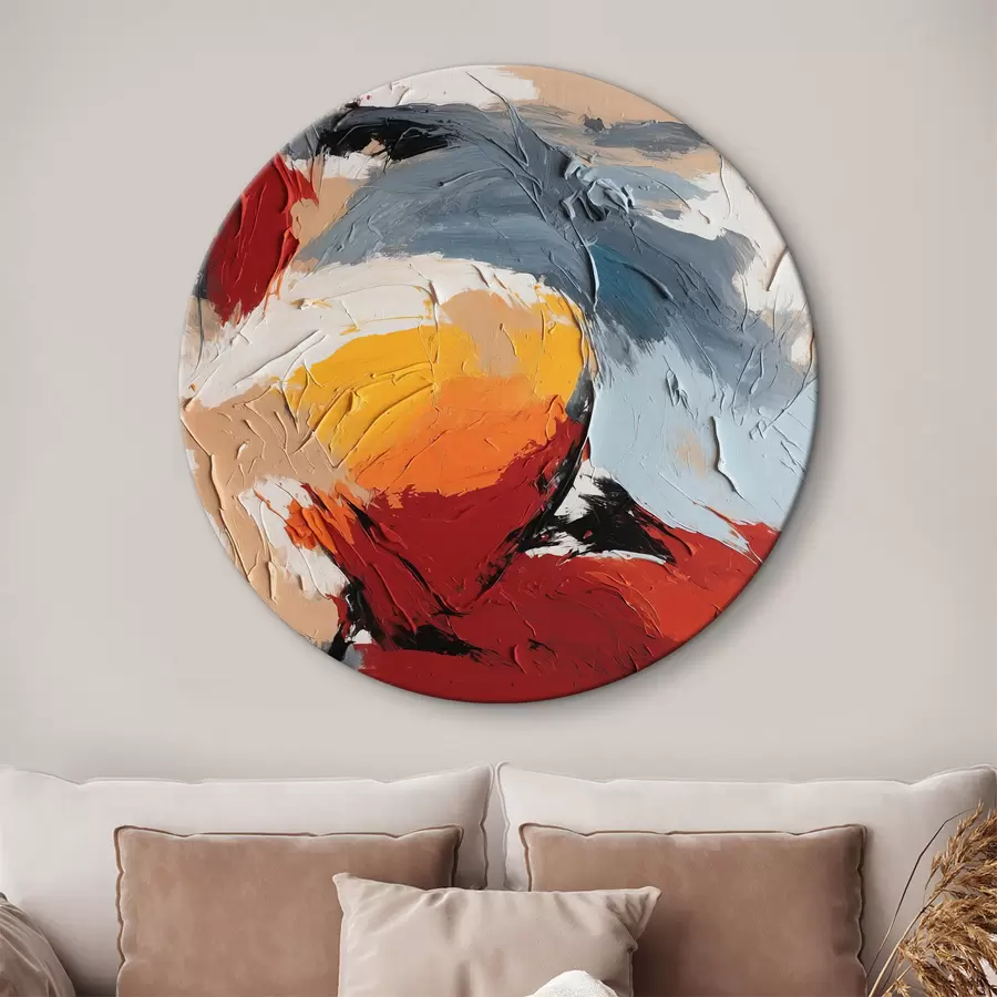 carta da parati Le emozioni si scontrano in una vivida astrazione nr. r38579