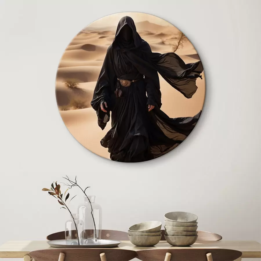 carta da parati Un misterioso vagabondo sulle sabbie del deserto nr. r38586