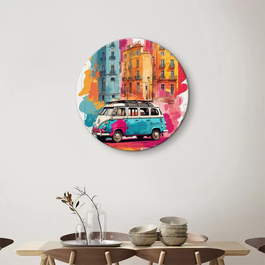 carta da parati Un viaggio colorato attraverso i luoghi urbani nr. r38593