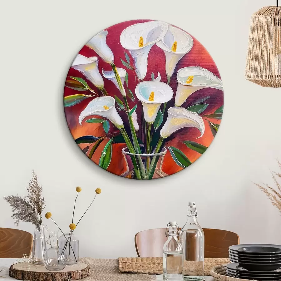 carta da parati Immagine di fiori bianchi in un vaso nr. r38605