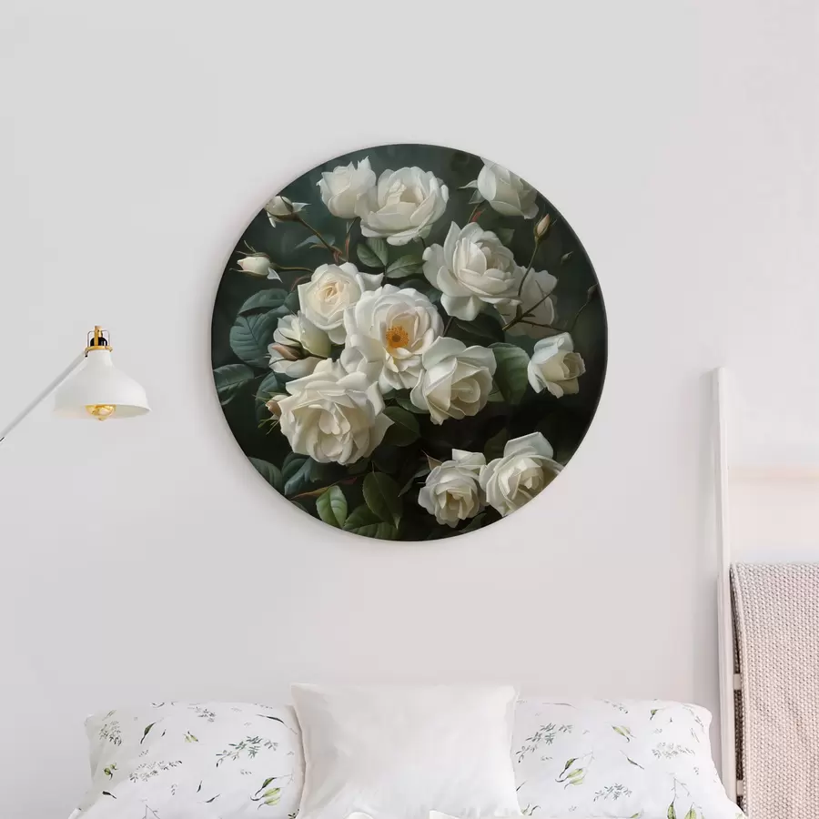 carta da parati Rose bianche in un vaso nr. r40447