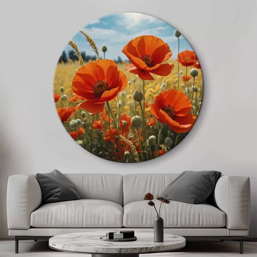 carta da parati Campo di papaveri nr. r40467