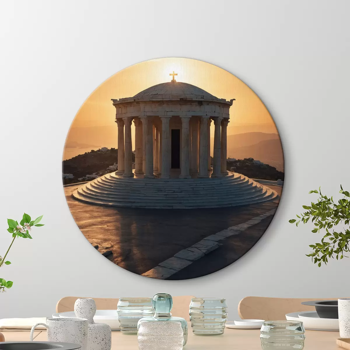 Quadri rotondi Architettura greca r40478