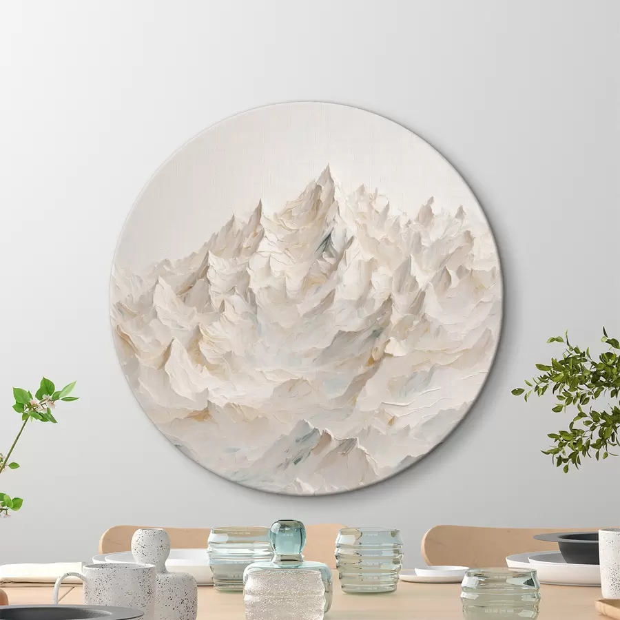 carta da parati Montagne bianche su sfondo bianco nr. r40621