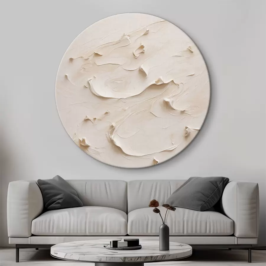 carta da parati Pittura astratta con colori ad olio bianchi nr. r40623