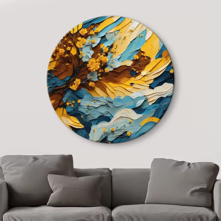 carta da parati Astrazione ad olio multicolore nr. r40642