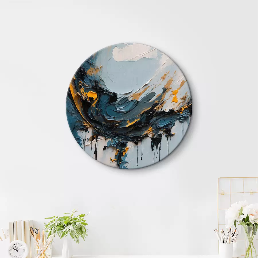 carta da parati Mezzaluna astratta in olio nr. r40646