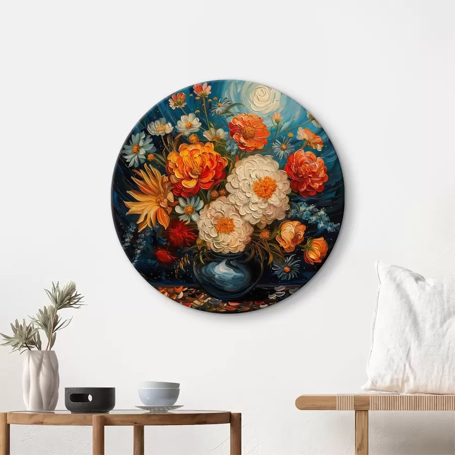 carta da parati Composizione floreale in vaso nello stile di Van Gogh nr. r40671