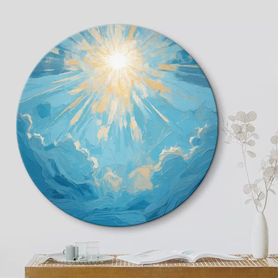 carta da parati Mani sullo sfondo del sole nr. r40692