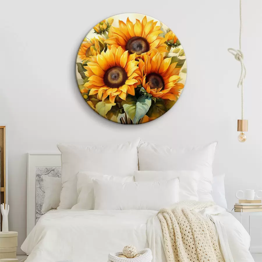 carta da parati girasoli grandi, girasoli gialli nr. r40710