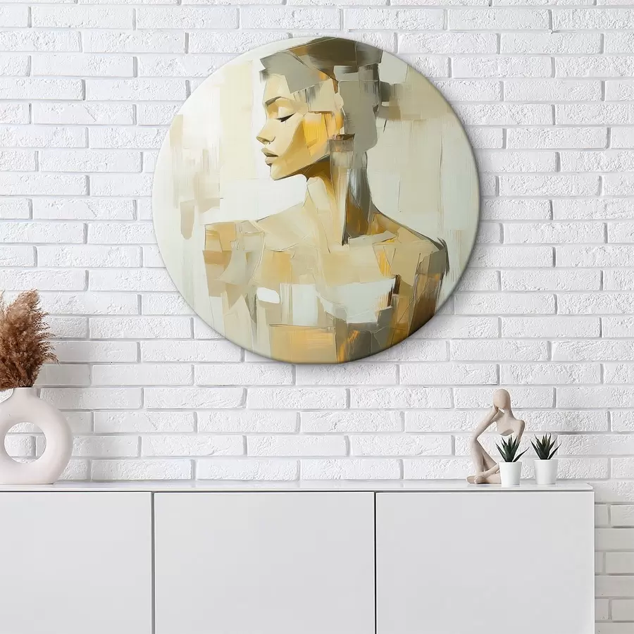 carta da parati Astrazione di una donna con tratti di pennello nr. r40739