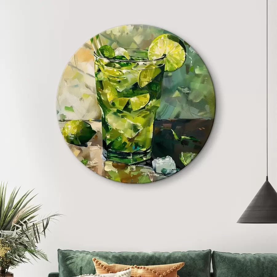 carta da parati Karina mojito in tecnica acquerello nr. r40775