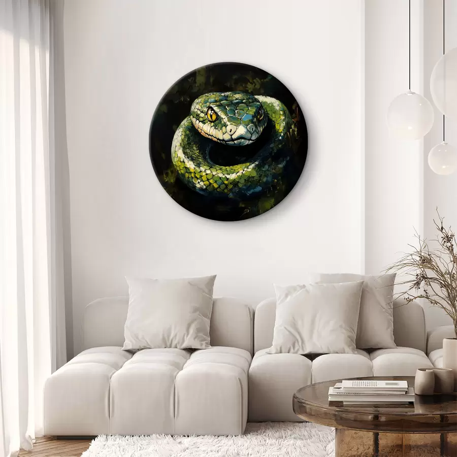 carta da parati Serpente verde nr. r40827