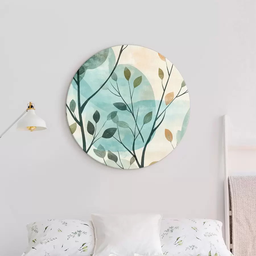 carta da parati Rami, cerchi ad acquerello nr. r40846