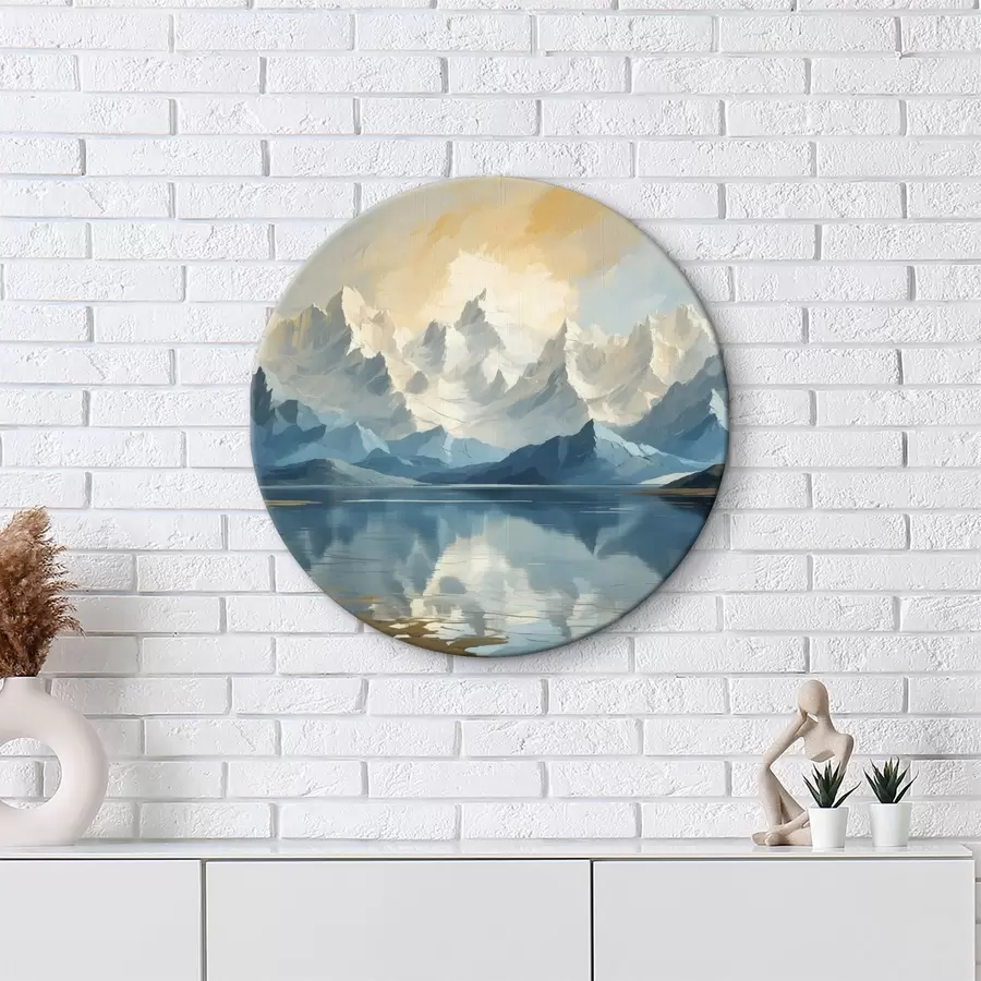 carta da parati Lago e montagne innevate nr. r40861