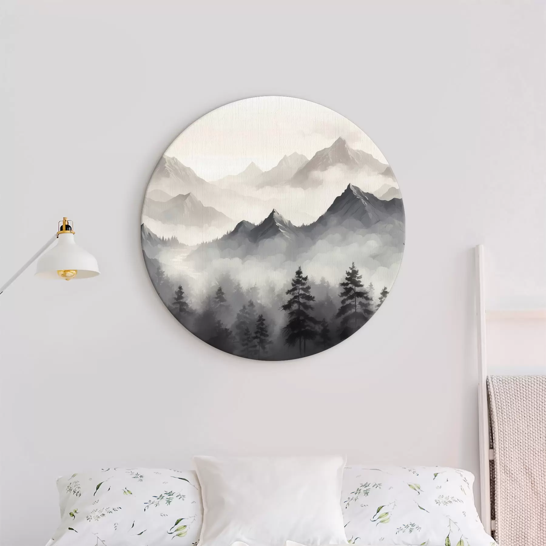 carta da parati Foresta e montagne nella nebbia nr. r40866