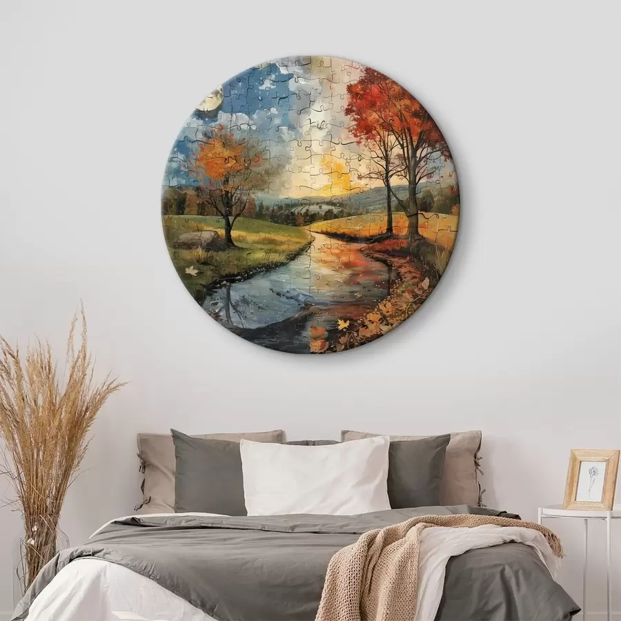 carta da parati Collage di stagioni in stile puzzle nr. r40920