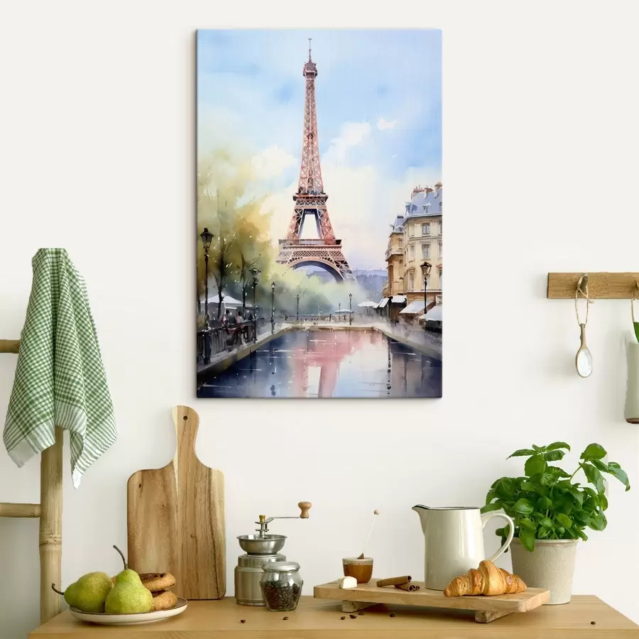 carta da parati Veduta di Parigi in stile acquerello nr. s42192