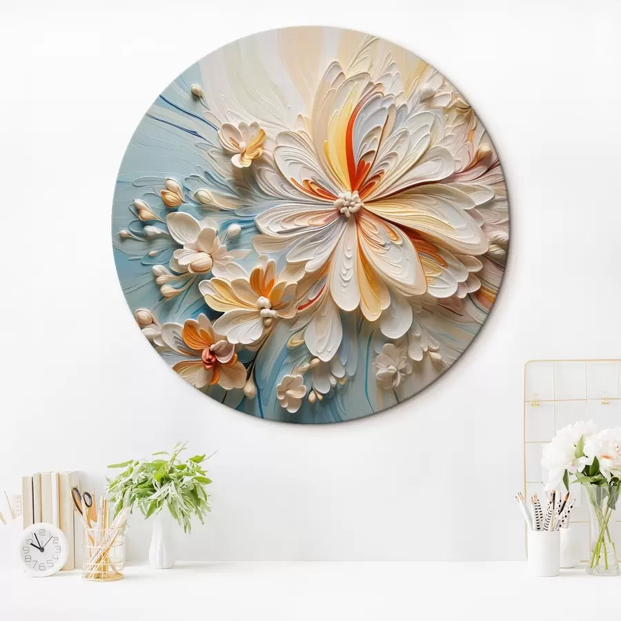 carta da parati Astrazione floreale volumetrica, modellazione per imitazione nr. r42189