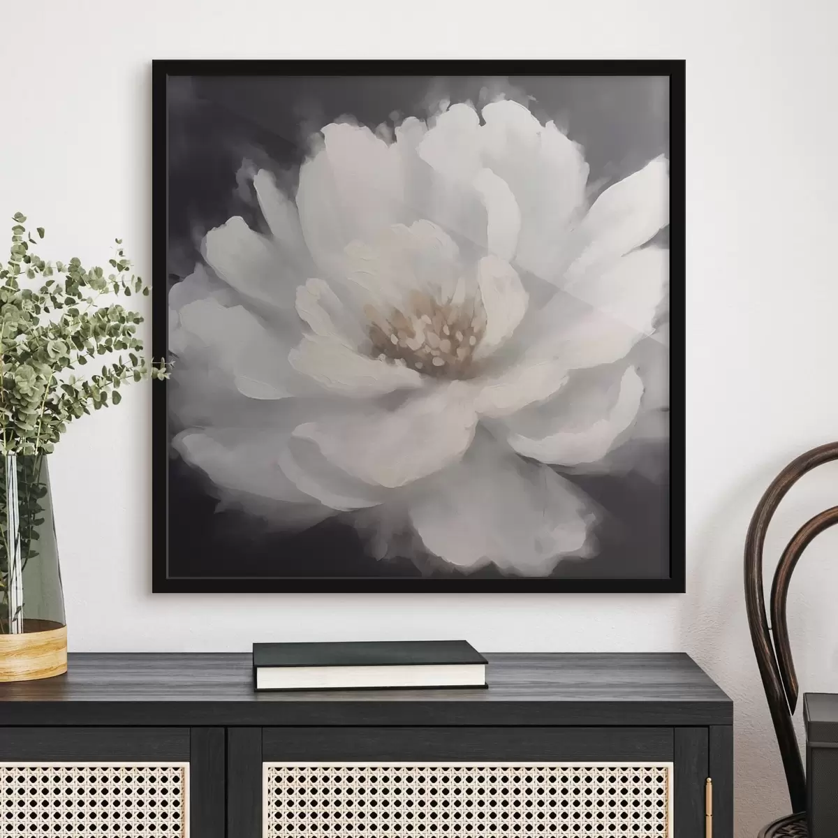 Poster Peonia bianca f42338