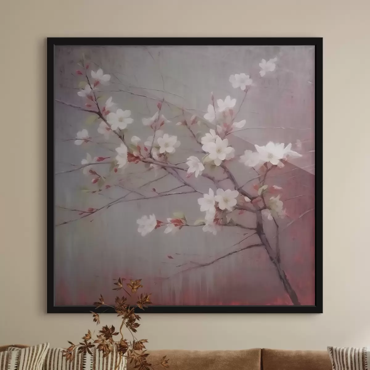 Poster Un ramo con fiori bianchi f42339