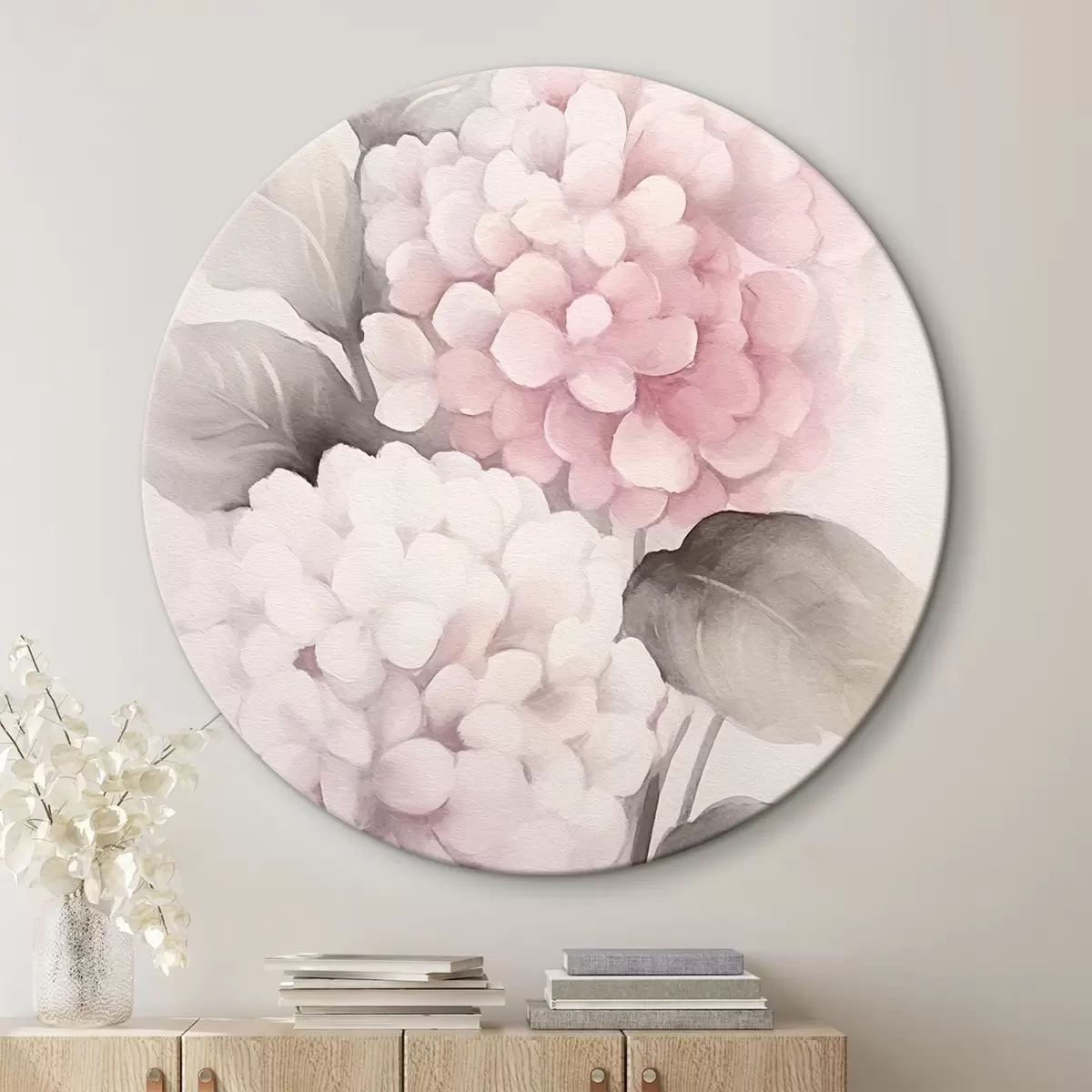 Quadri rotondi Fiori di ortensia r42348