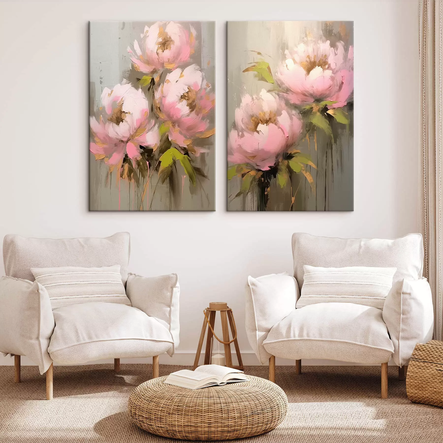 carta da parati Fiori di peonia rosa nr. m00401