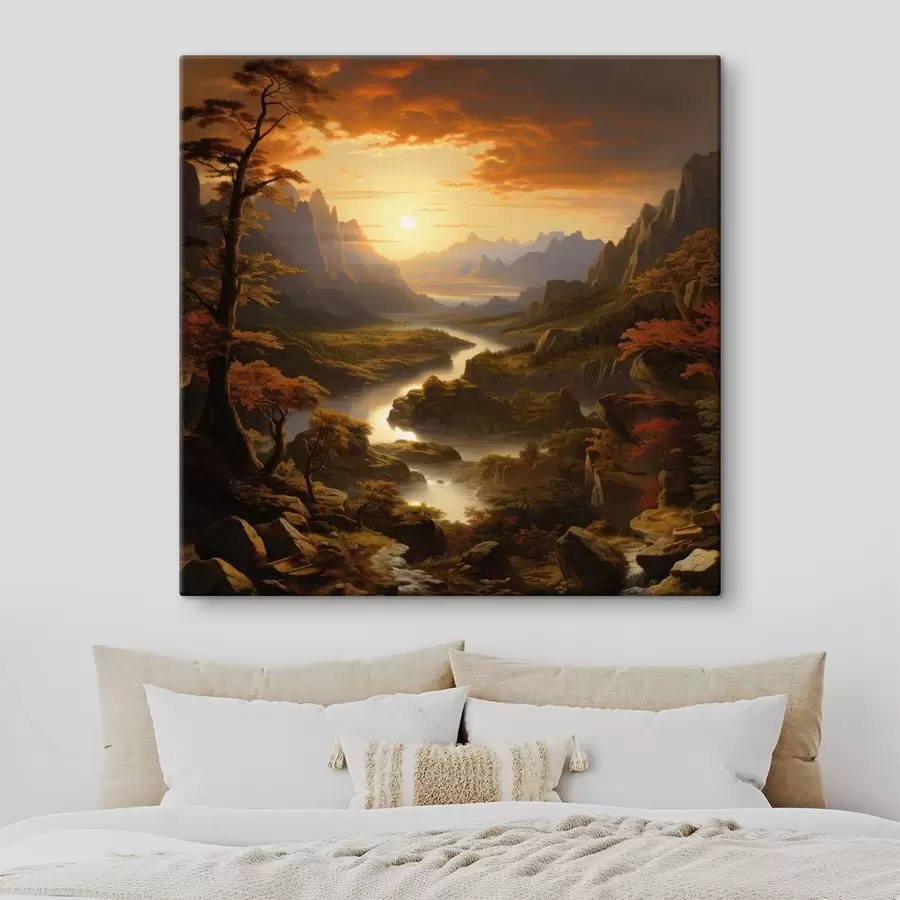 carta da parati L'alba in montagna nr. s42385