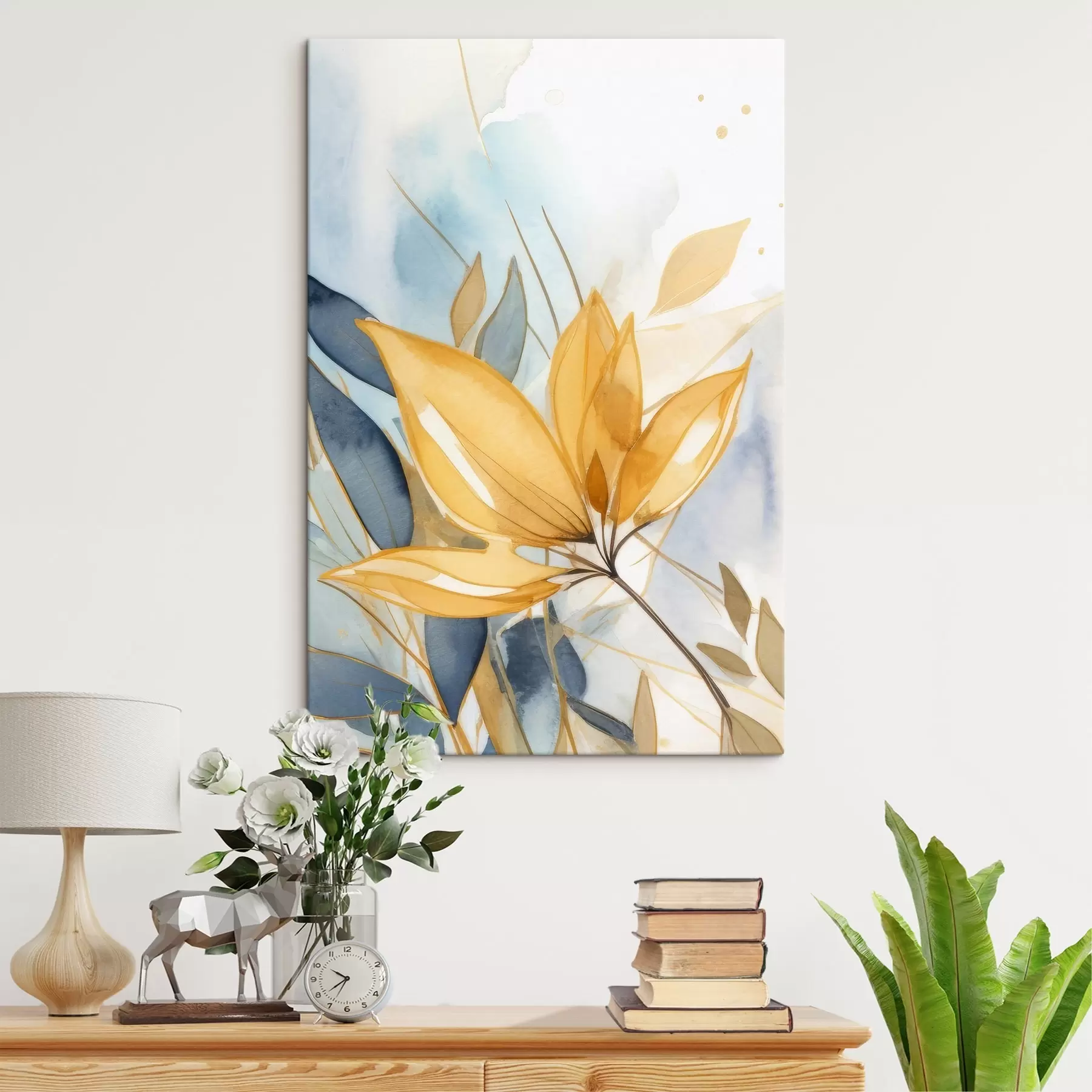 carta da parati Fiori astratti ad acquerello nr. s42387