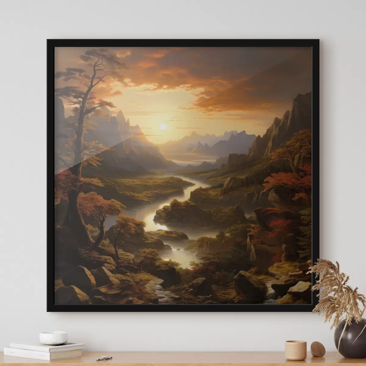 Poster L'alba in montagna f42385