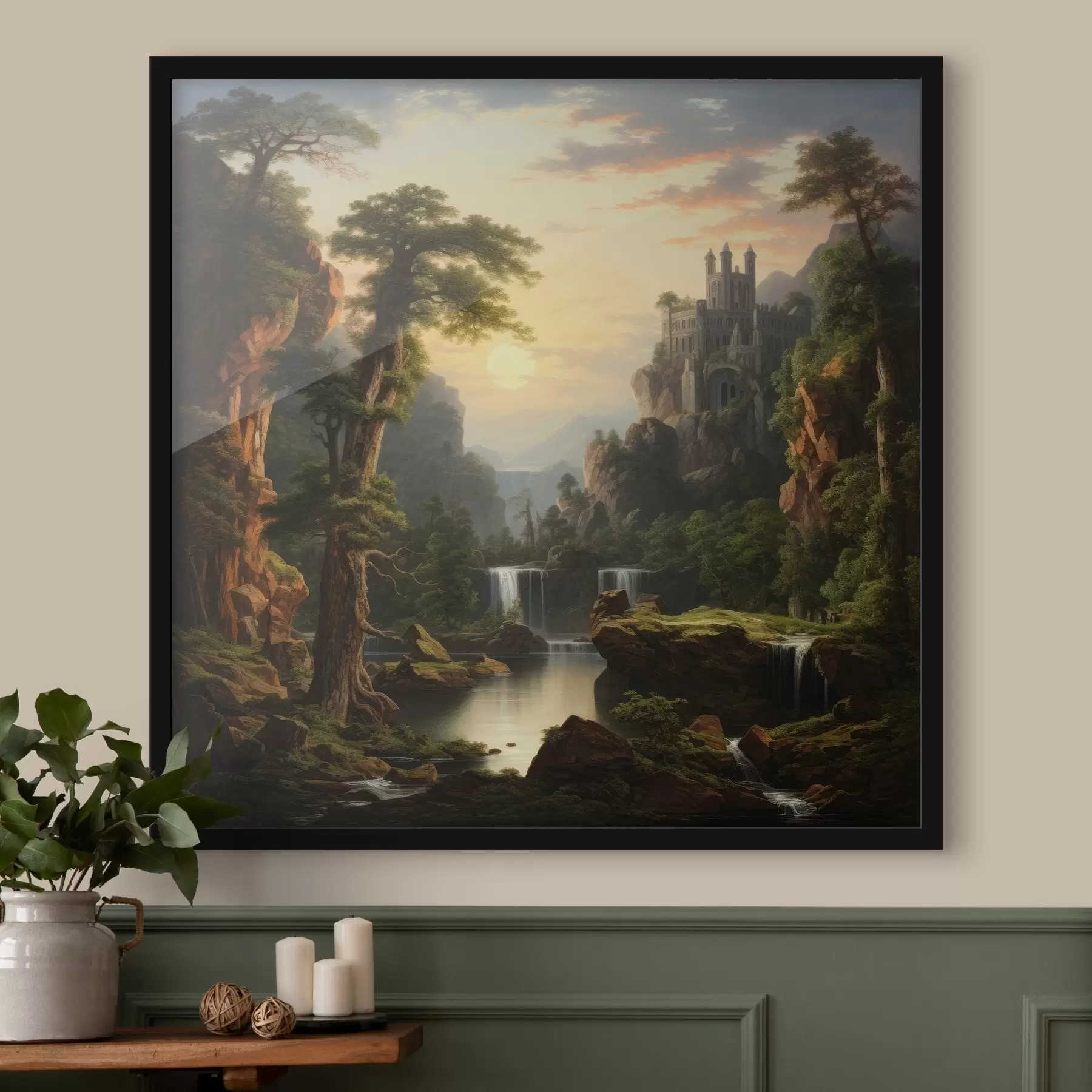 carta da parati Cascata in montagna nr. f42386