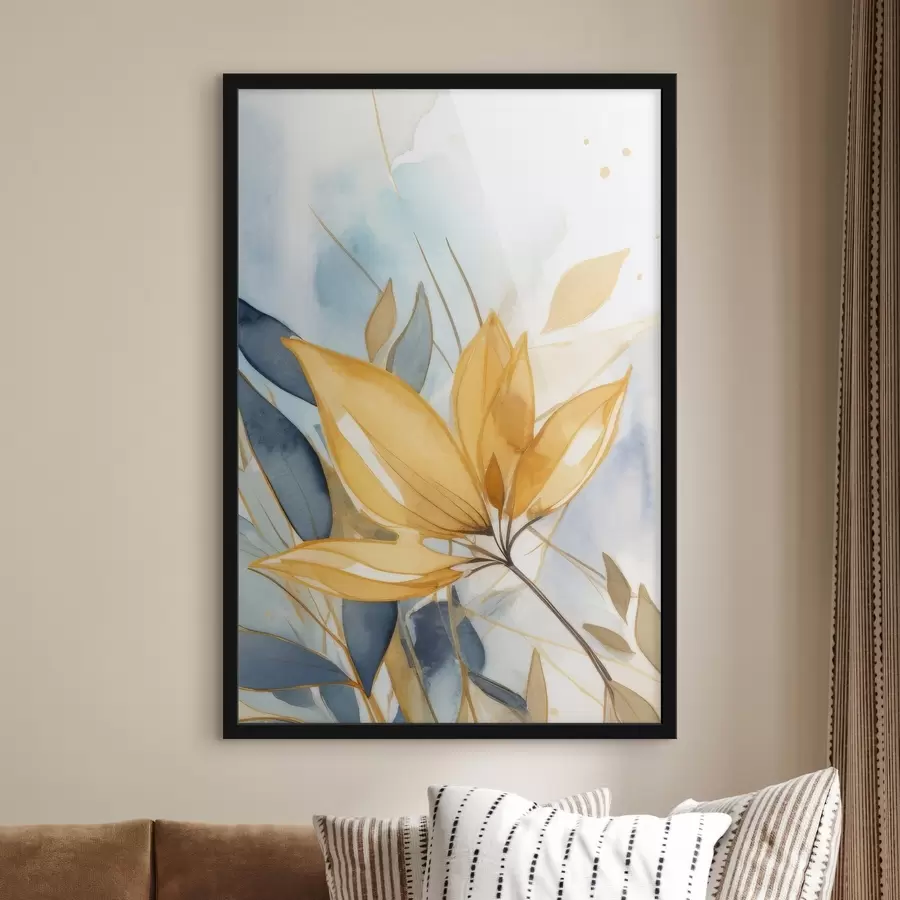 carta da parati Fiori astratti ad acquerello nr. f42387