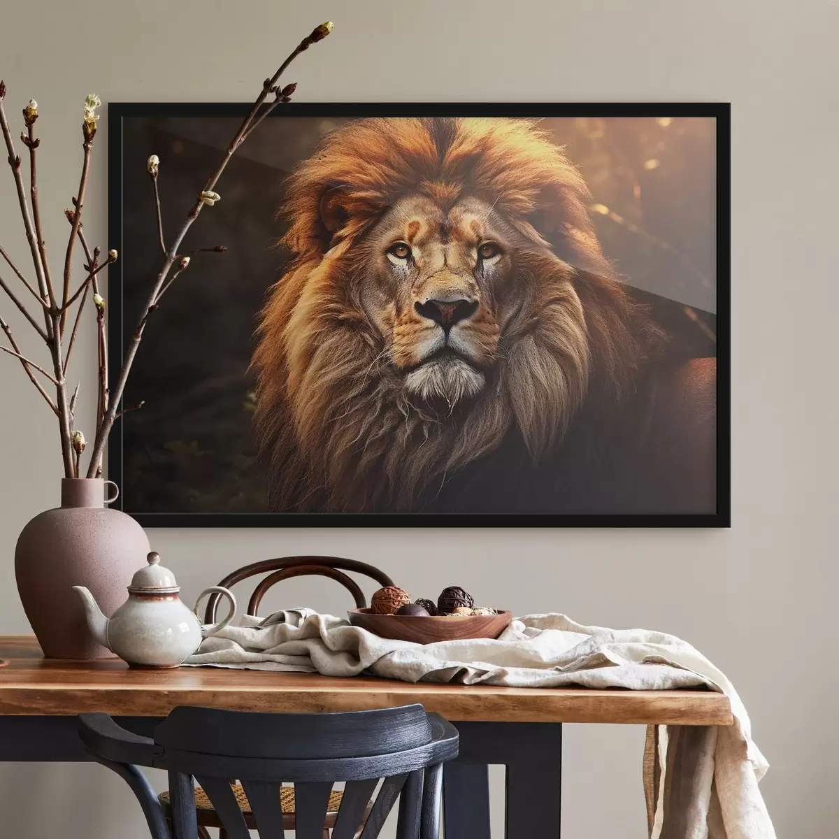 Poster Splendido leone f42390