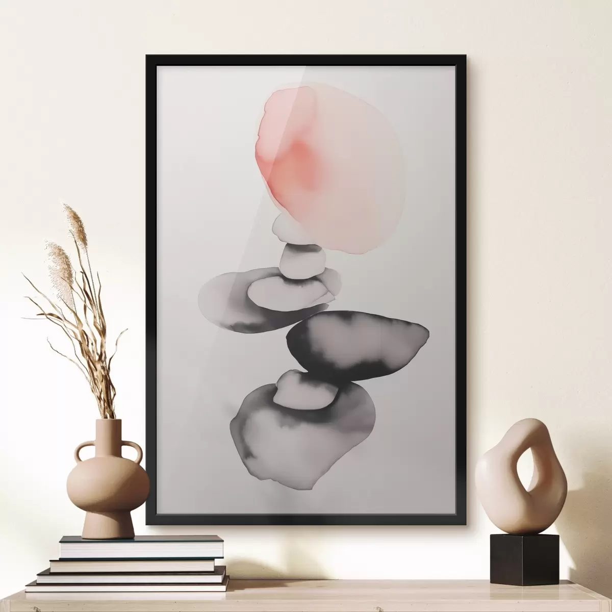Poster Astrazione di macchie nello stile dell'acquerello bagnato f42409
