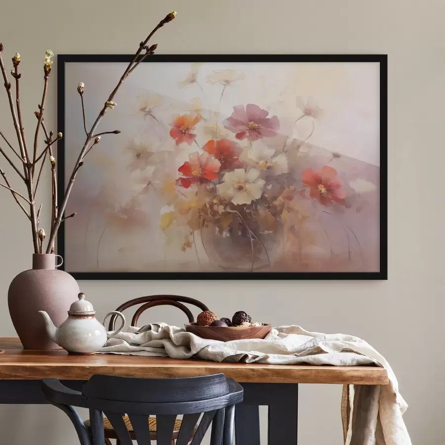 carta da parati Fiori in vaso imitazione di un dipinto nr. f42413