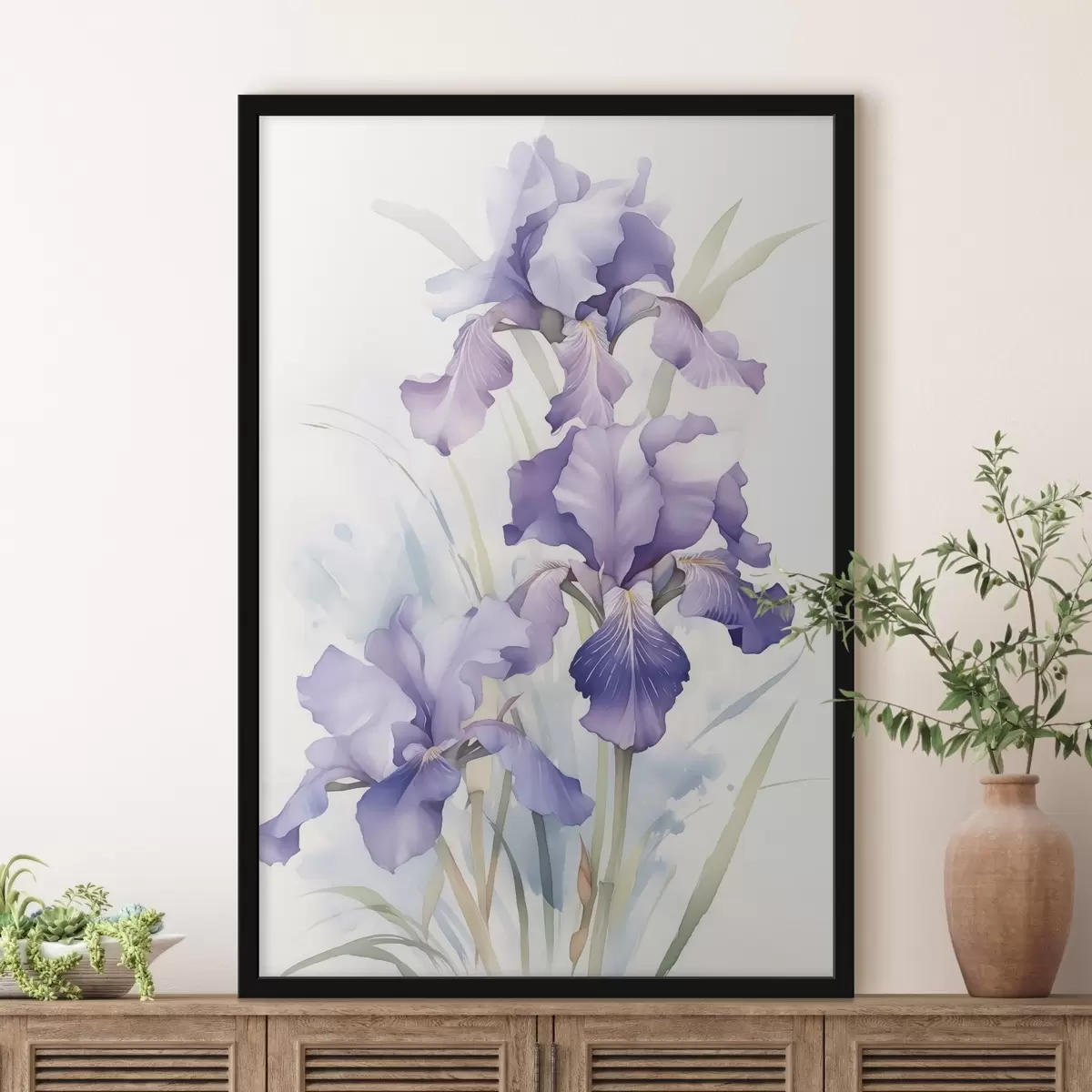 Poster Imitazione di iris ad acquerello f42414