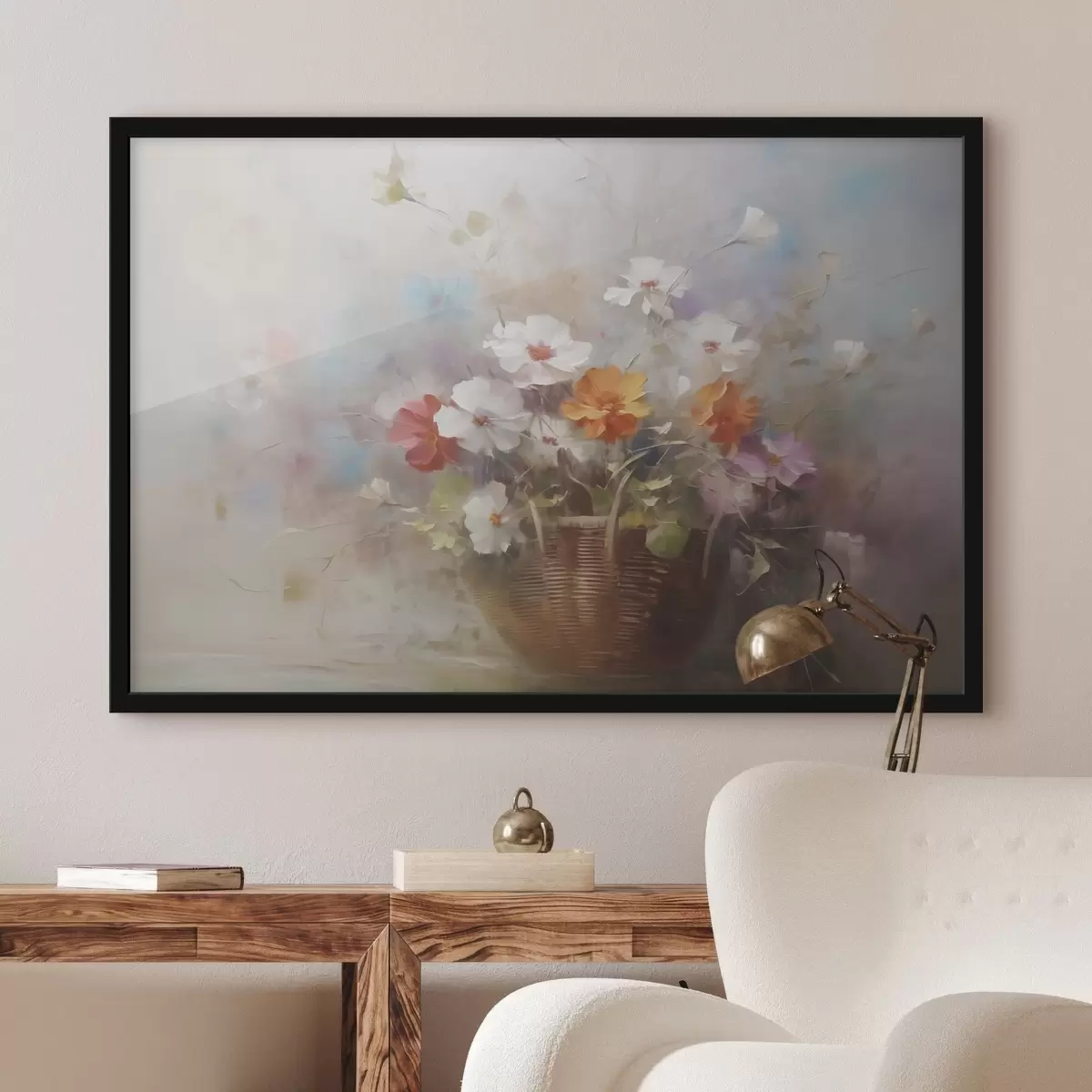 Poster Pittura a imitazione di fiori selvatici f42420