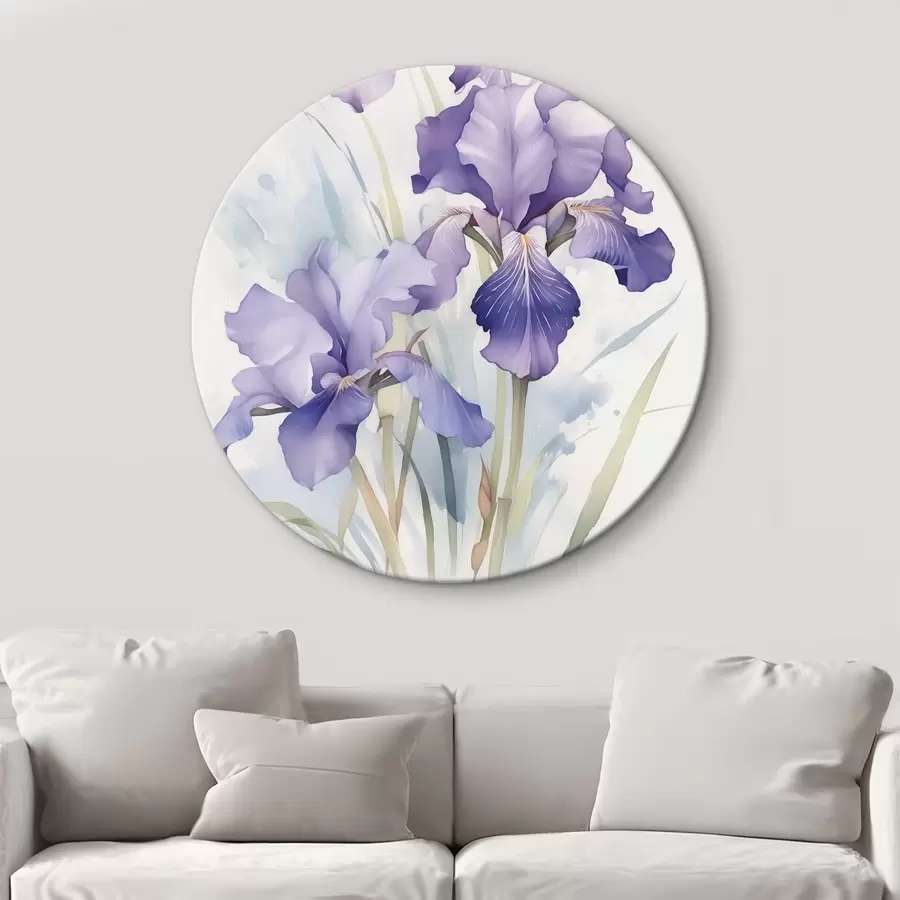 carta da parati Imitazione di iris ad acquerello nr. r42414