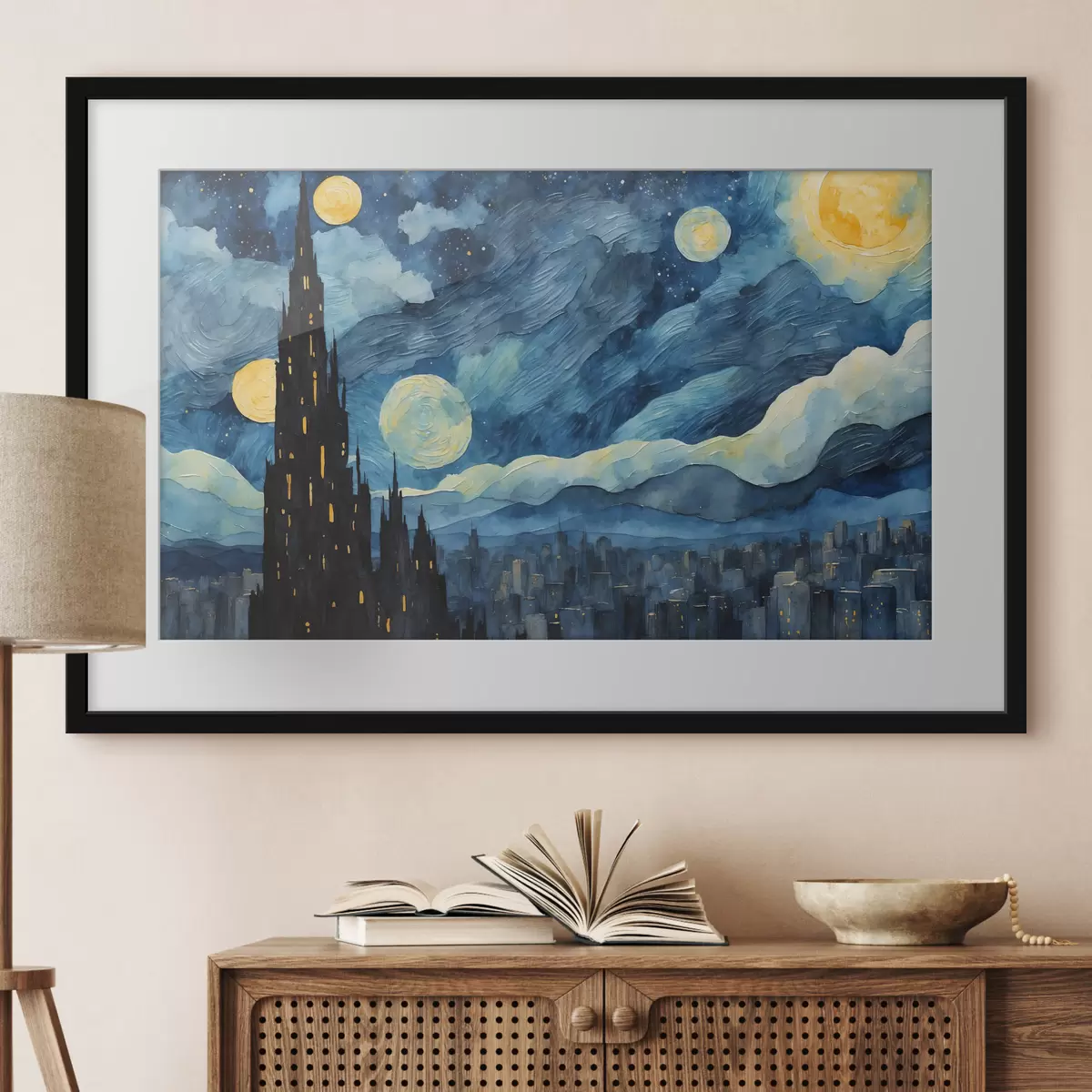 Poster Stelle sul sonno urbano f42268