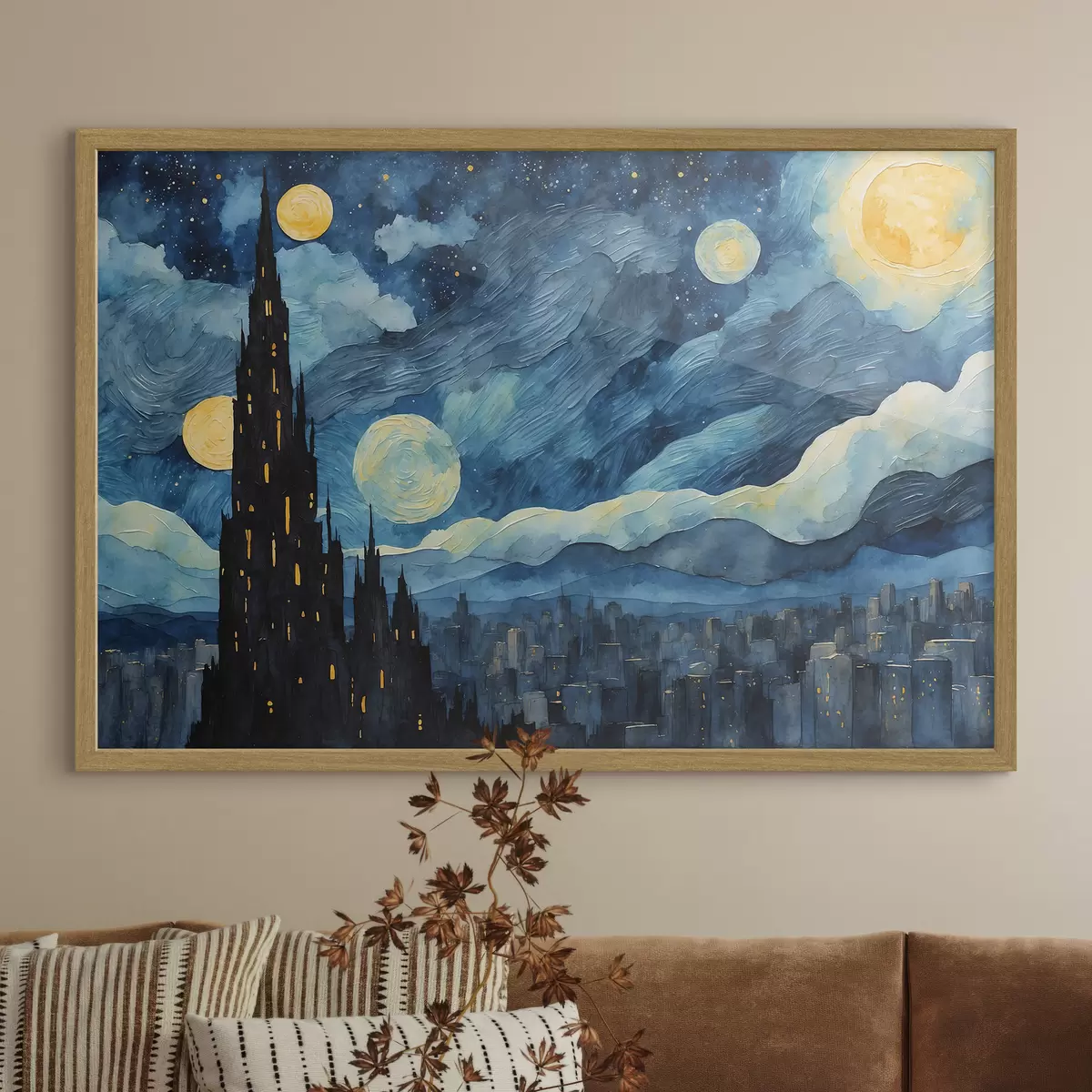 Poster Stelle sul sonno urbano f42268
